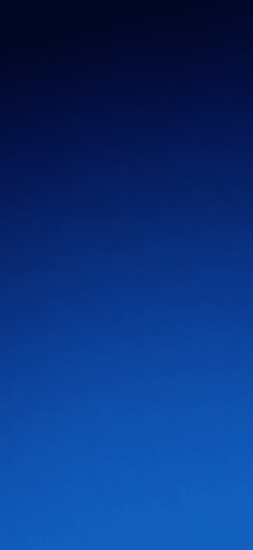 A cold blue gradient draining into darkness